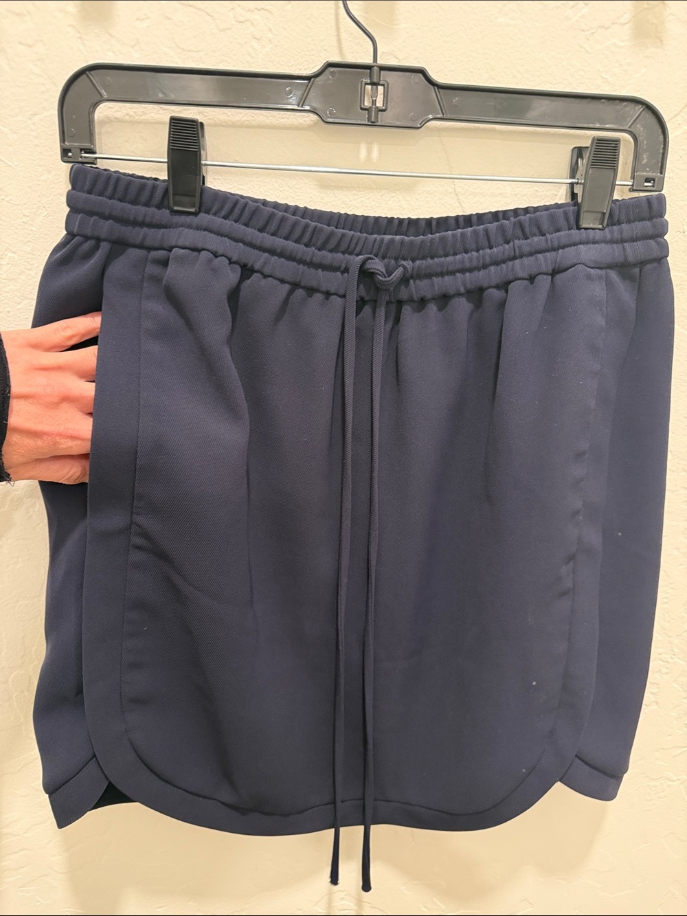J. Crew Navy Drawstring Athletic Skirt Size 4